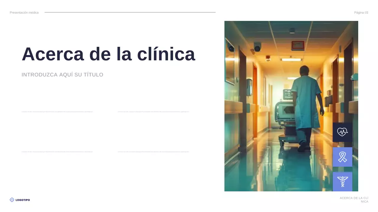 presentación de blue modern healthcare