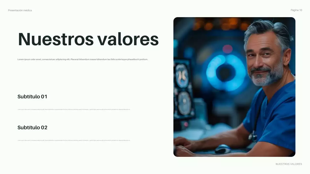 presentación de la sanidad moderna y ecológica