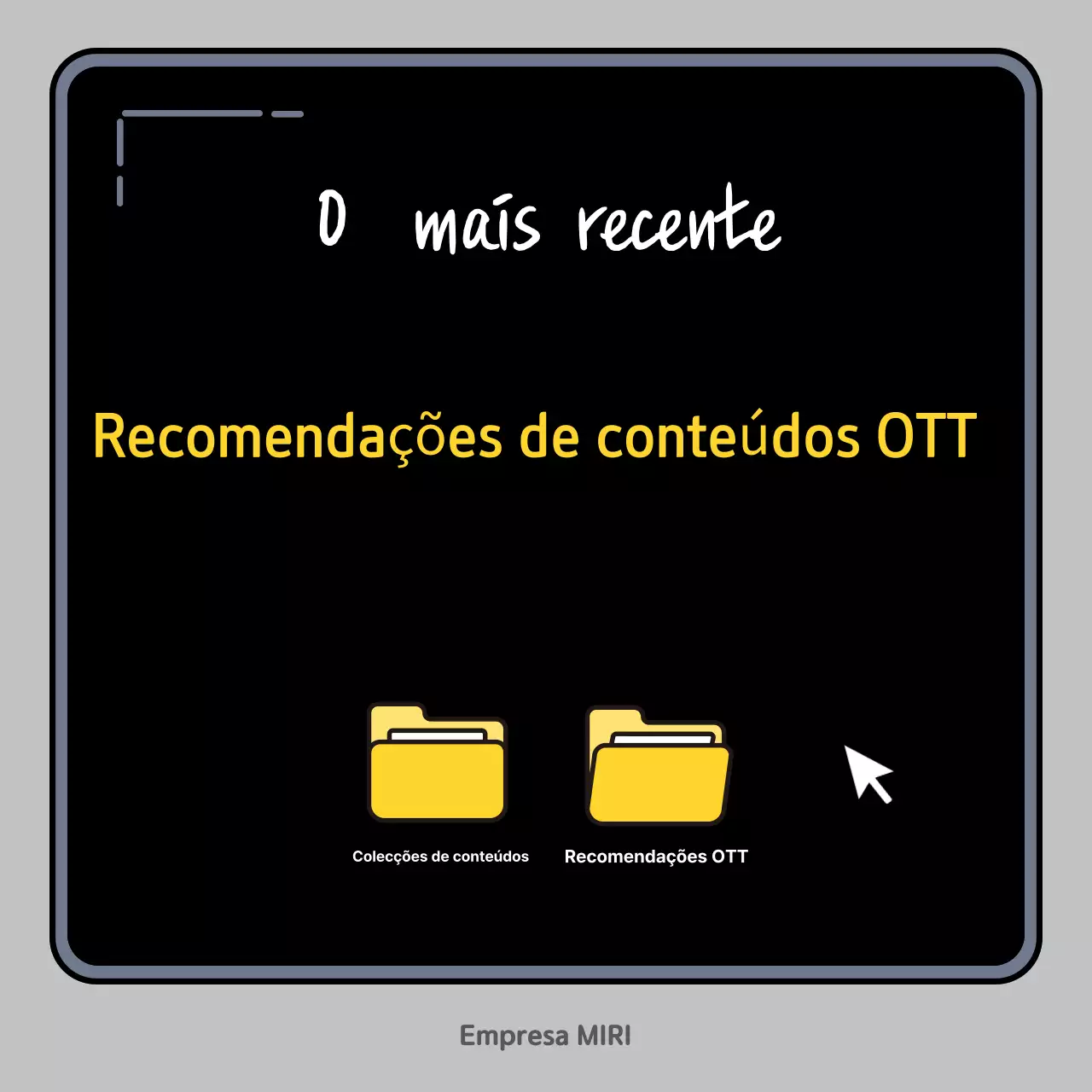 Recomendações de conteúdos OTT da Black Modern