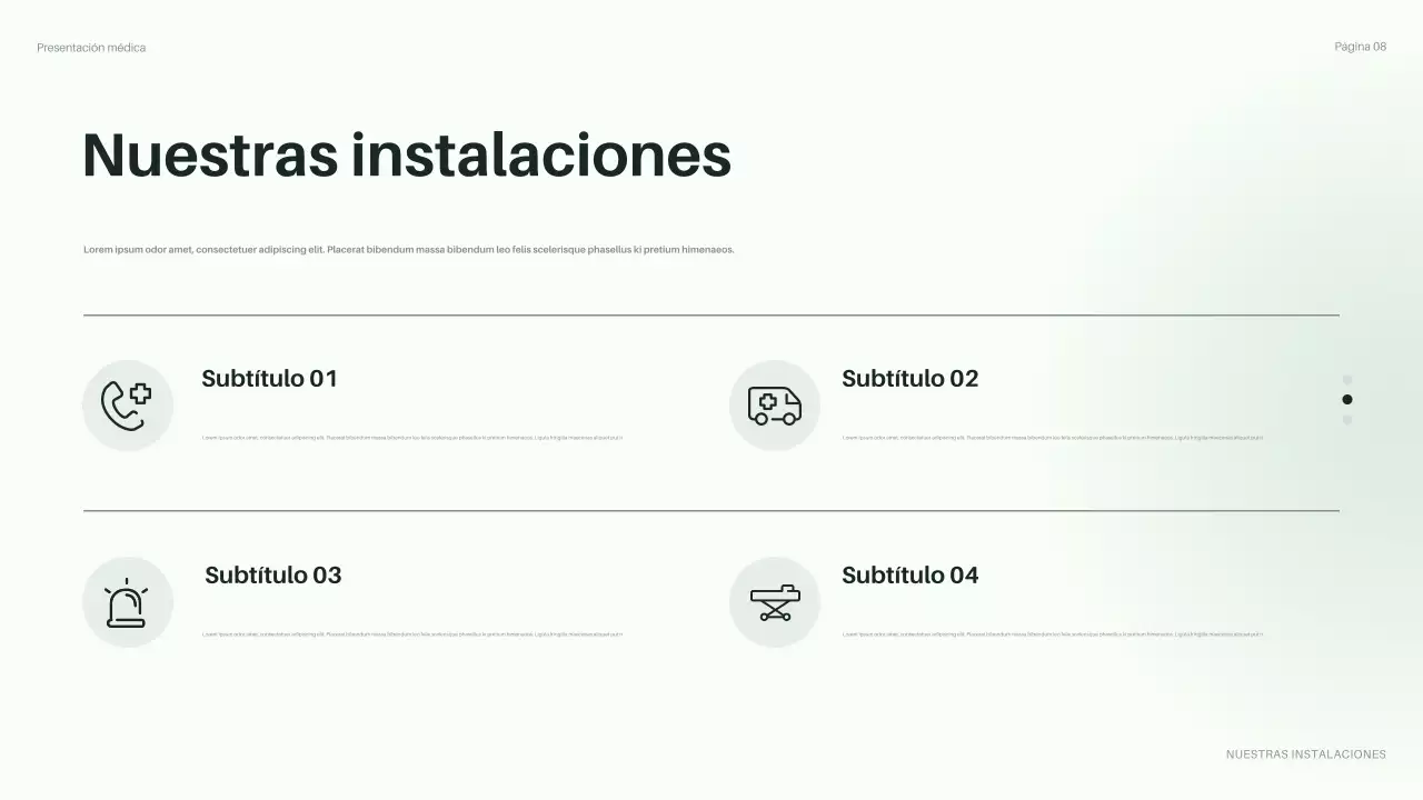 presentación de la sanidad moderna y ecológica
