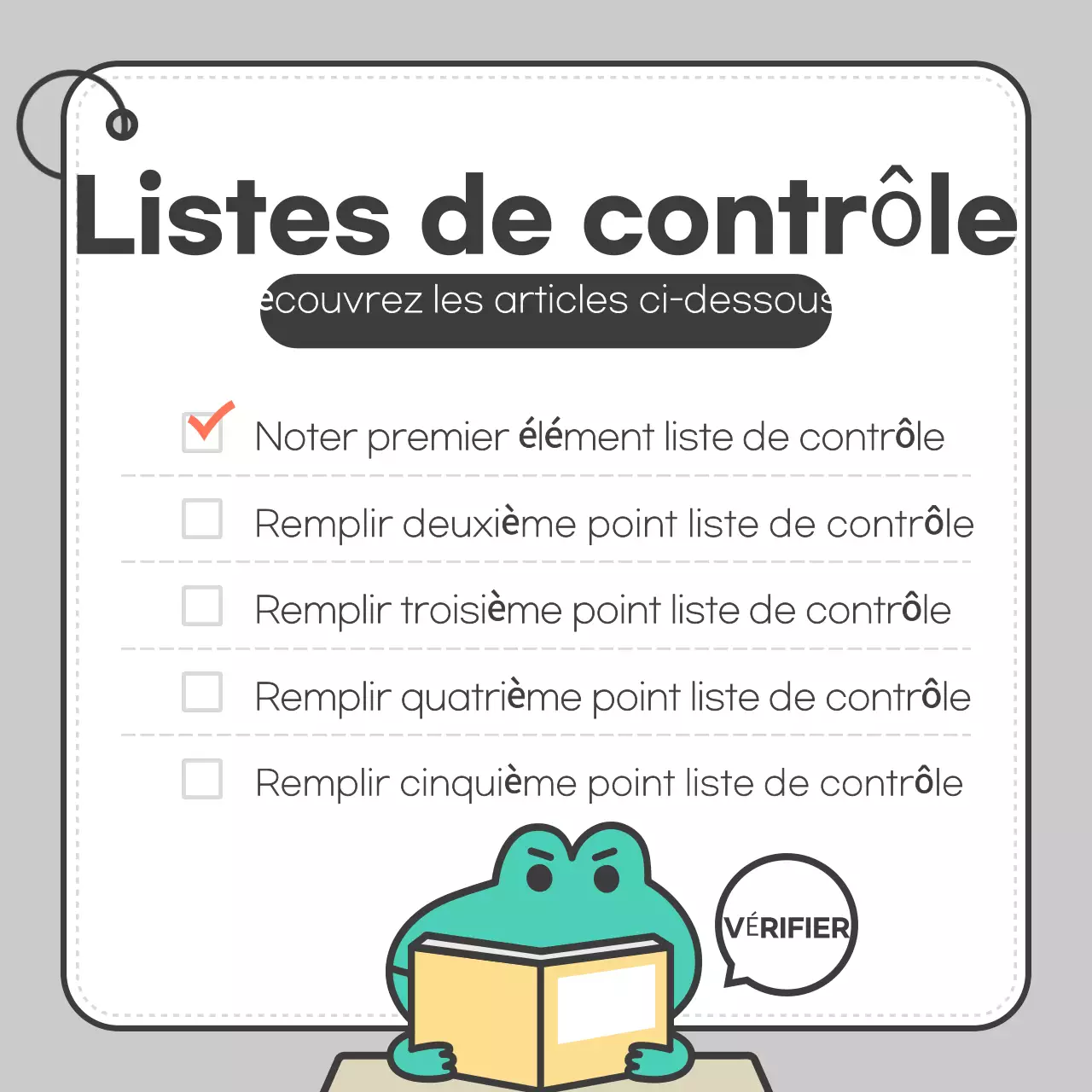 Carte simple grisePromouvoir l'actualité