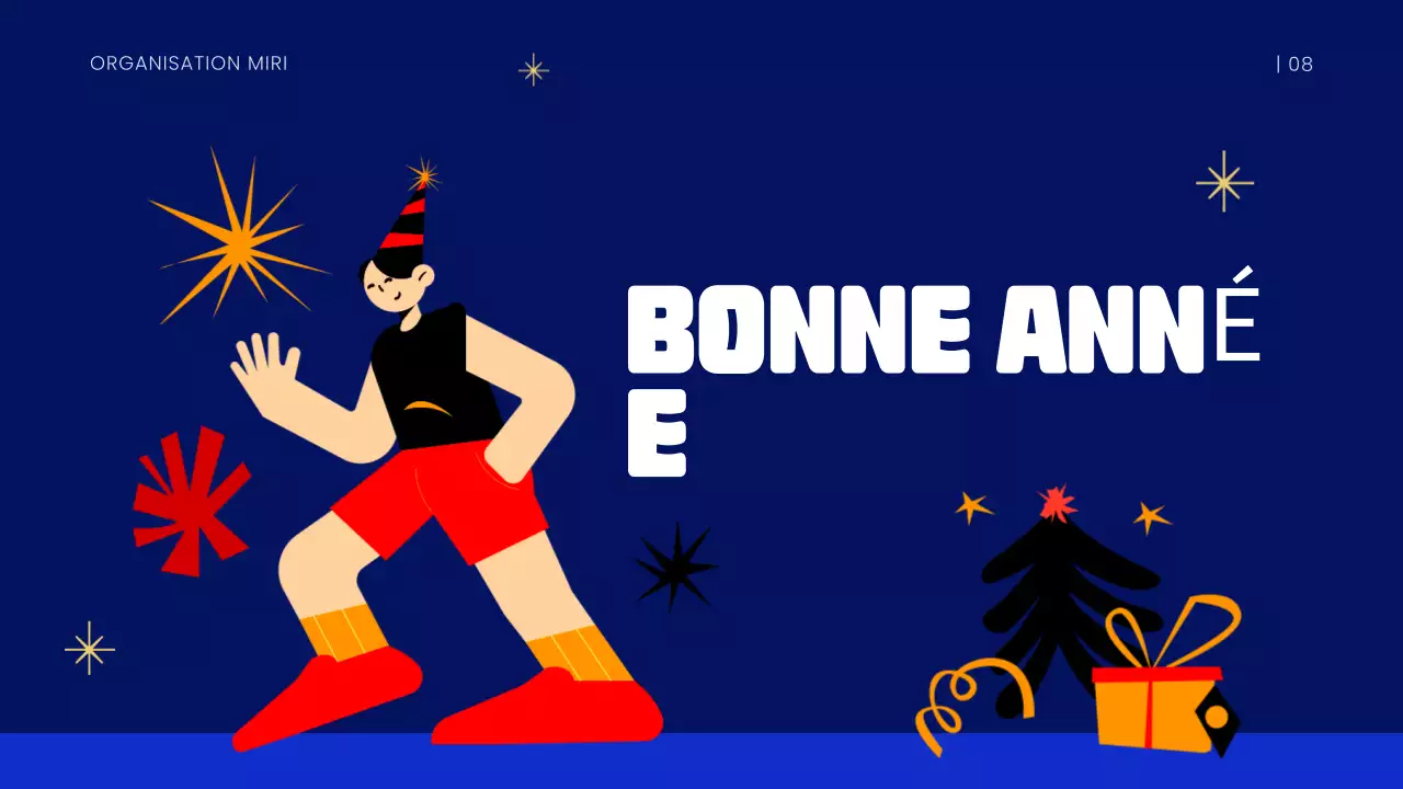 Présentation du Nouvel An bleu