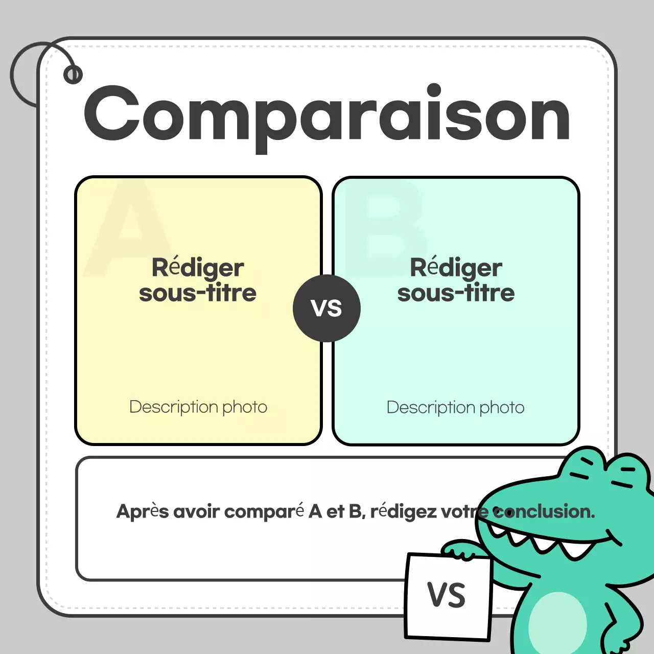 Carte simple grisePromouvoir l'actualité