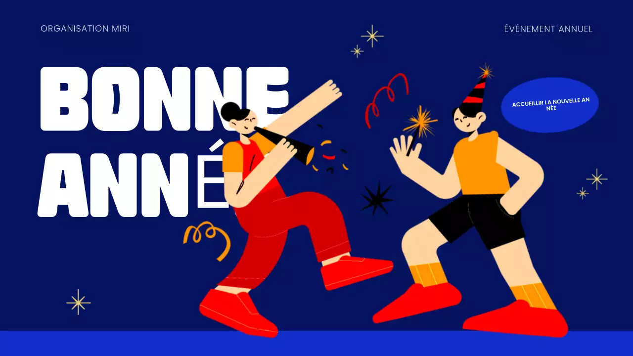 Présentation du Nouvel An bleu