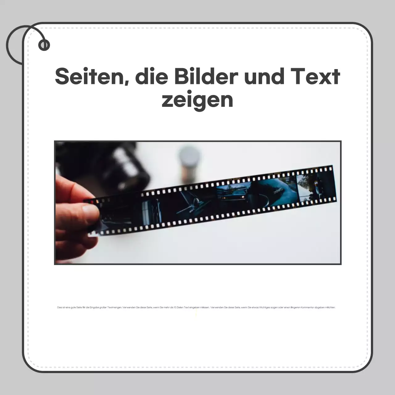 Graue einfache KarteNachrichten fördern
