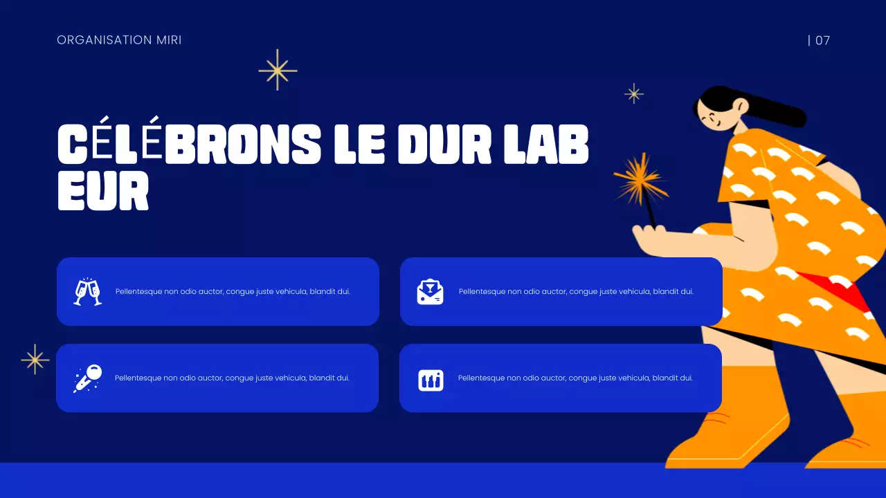 Présentation du Nouvel An bleu