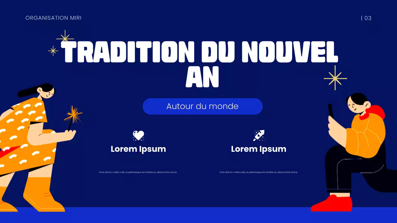 Présentation du Nouvel An bleu