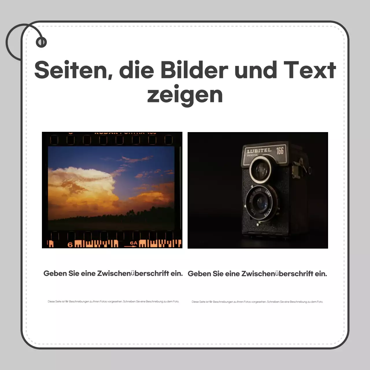 Graue einfache KarteNachrichten fördern