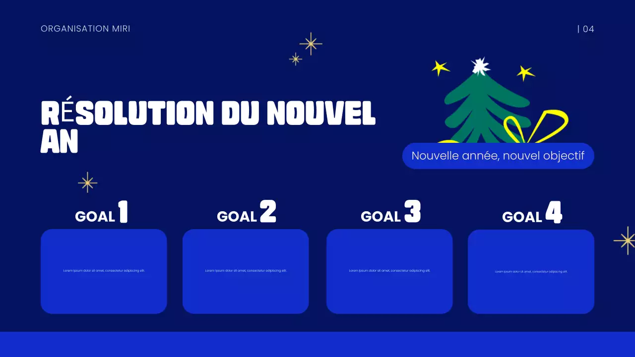 Présentation du Nouvel An bleu