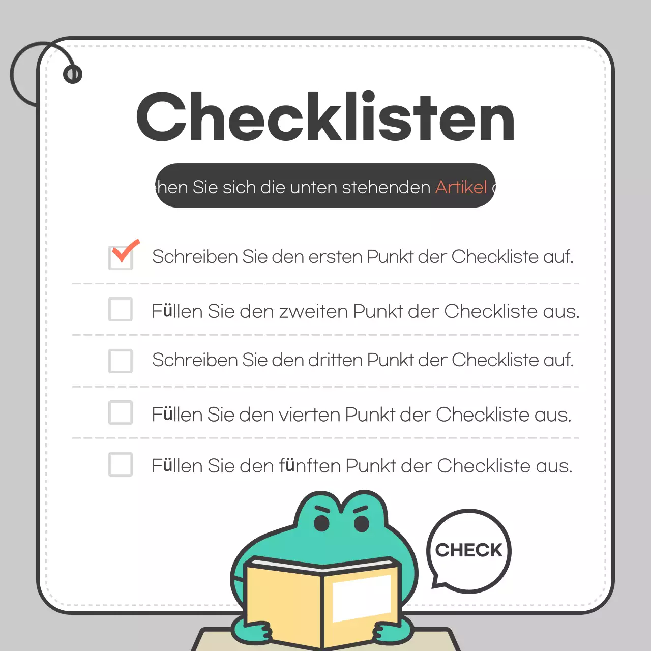 Graue einfache KarteNachrichten fördern