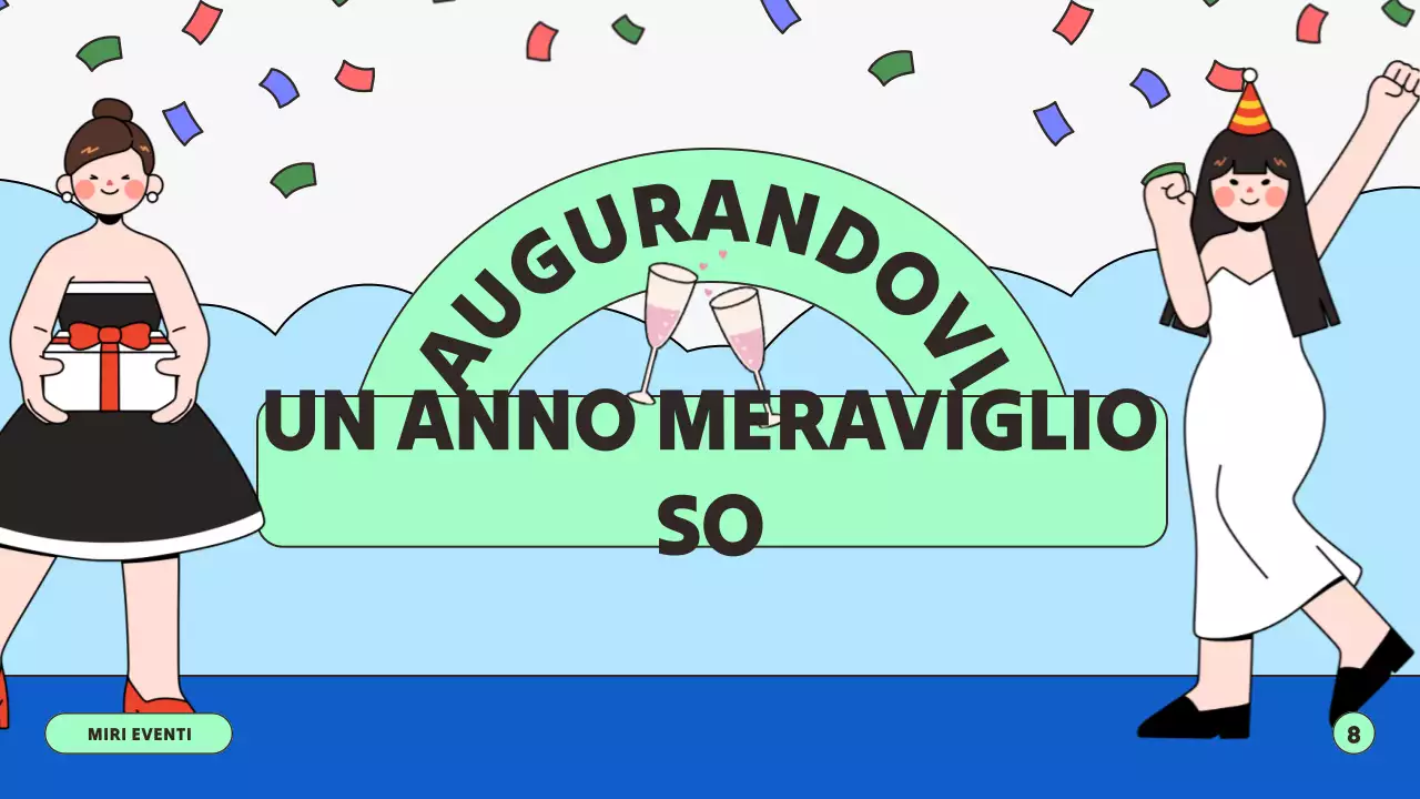 Presentazione del Capodanno blu e verde