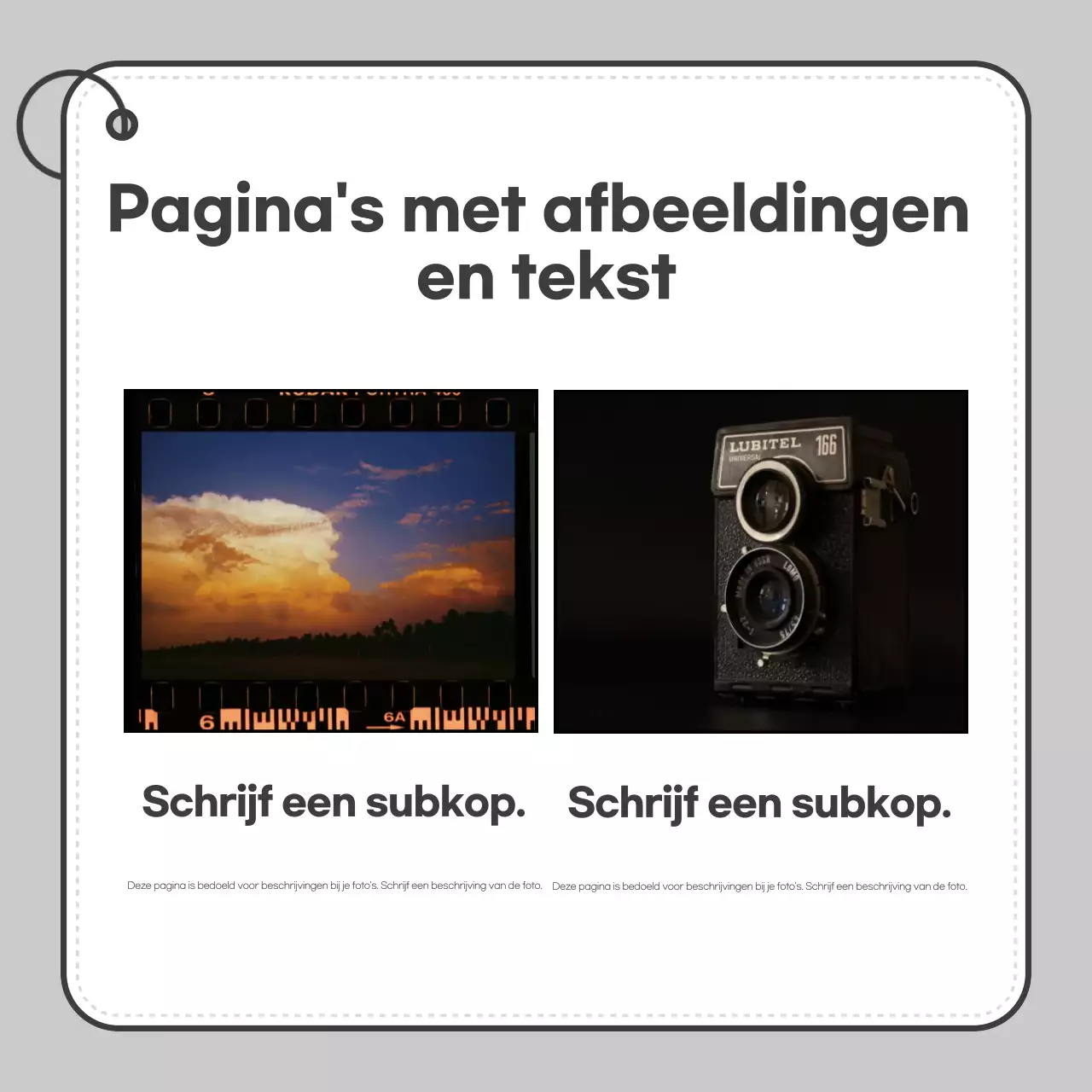 Grijze eenvoudige kaartPromoot nieuws