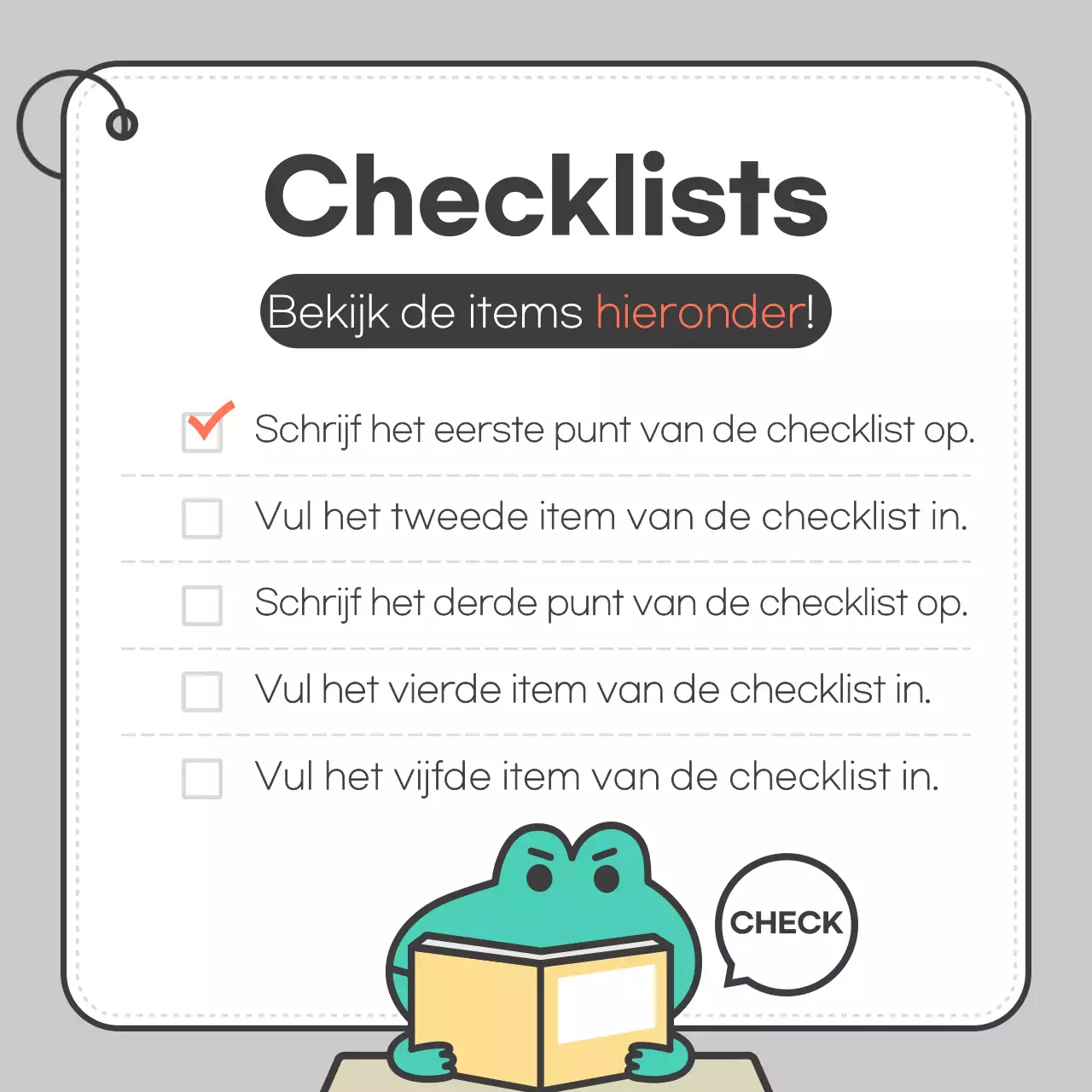 Grijze eenvoudige kaartPromoot nieuws