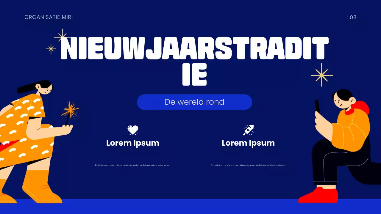Blauw Nieuwjaar Presentatie