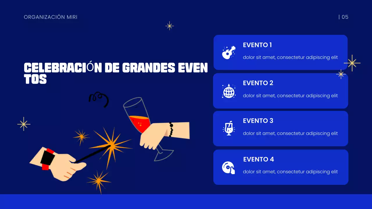 Presentación del Año Nuevo Azul