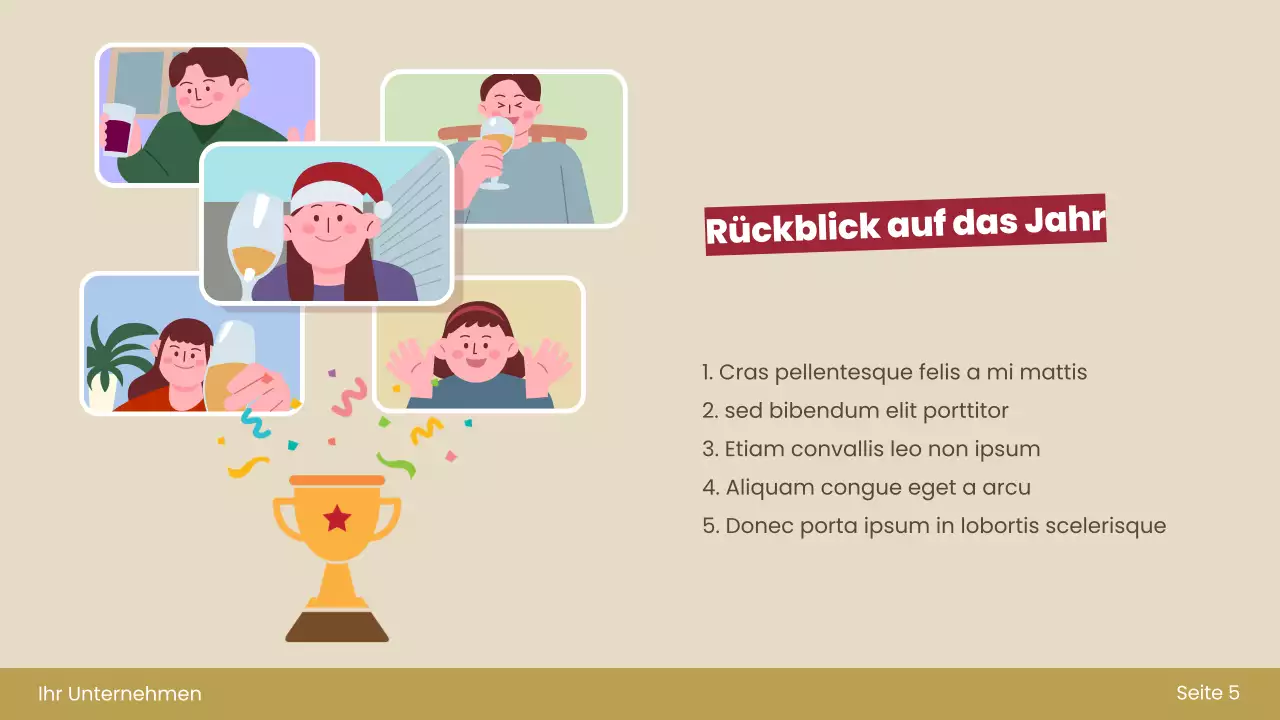 rot retro neujahr einladung