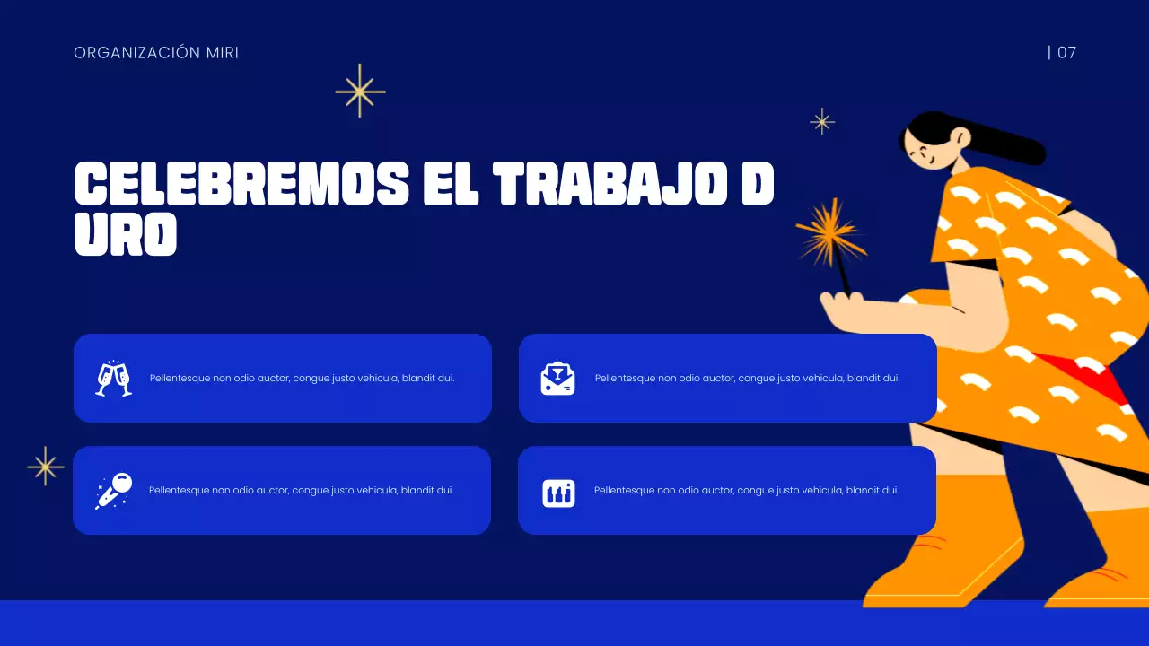 Presentación del Año Nuevo Azul