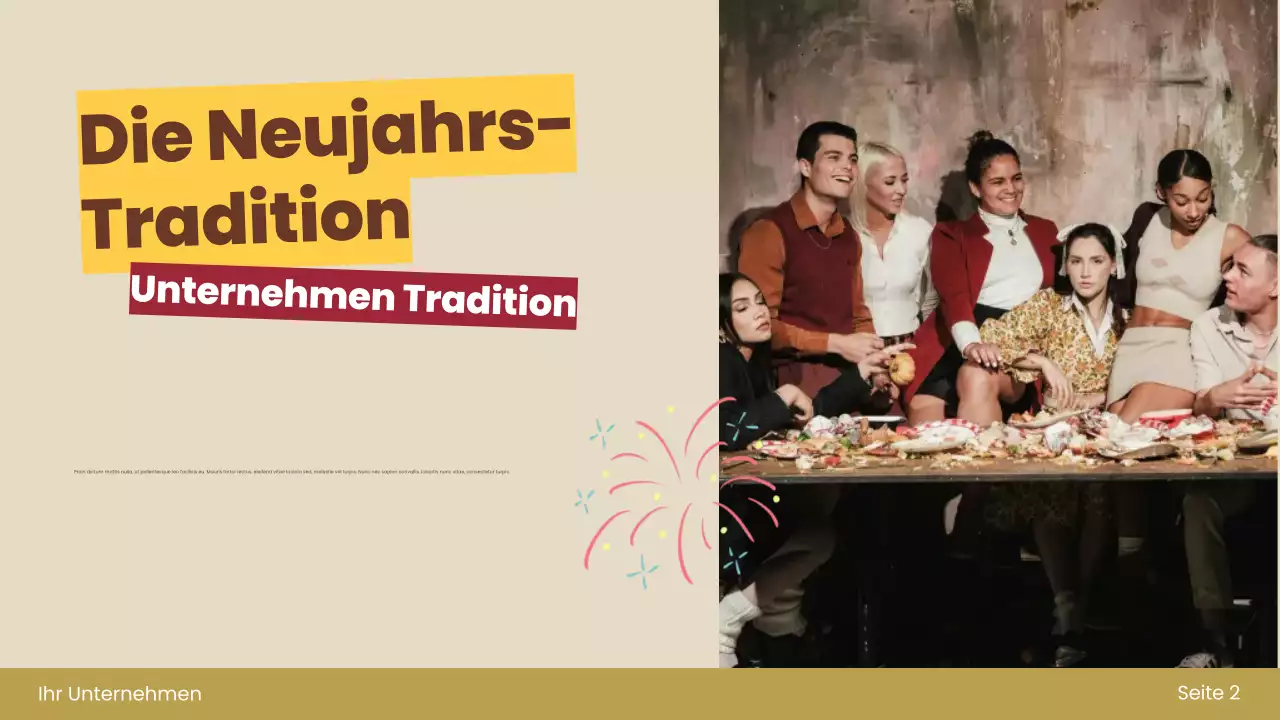 rot retro neujahr einladung