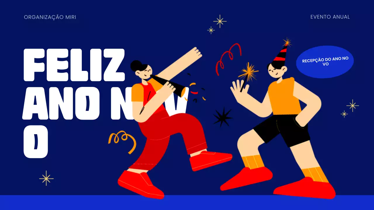 Apresentação do Ano Novo Azul