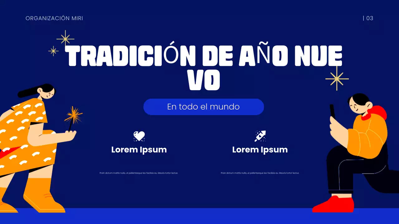 Presentación del Año Nuevo Azul