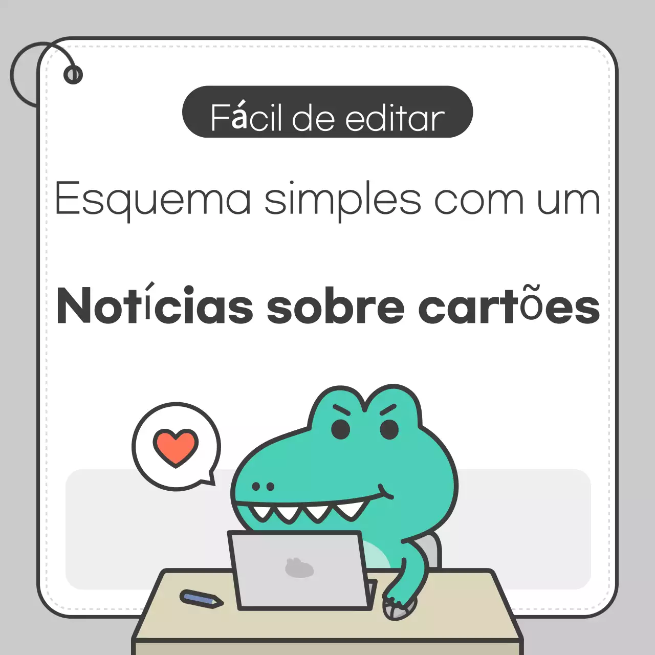 Cartão simples cinzentoPromover notícias
