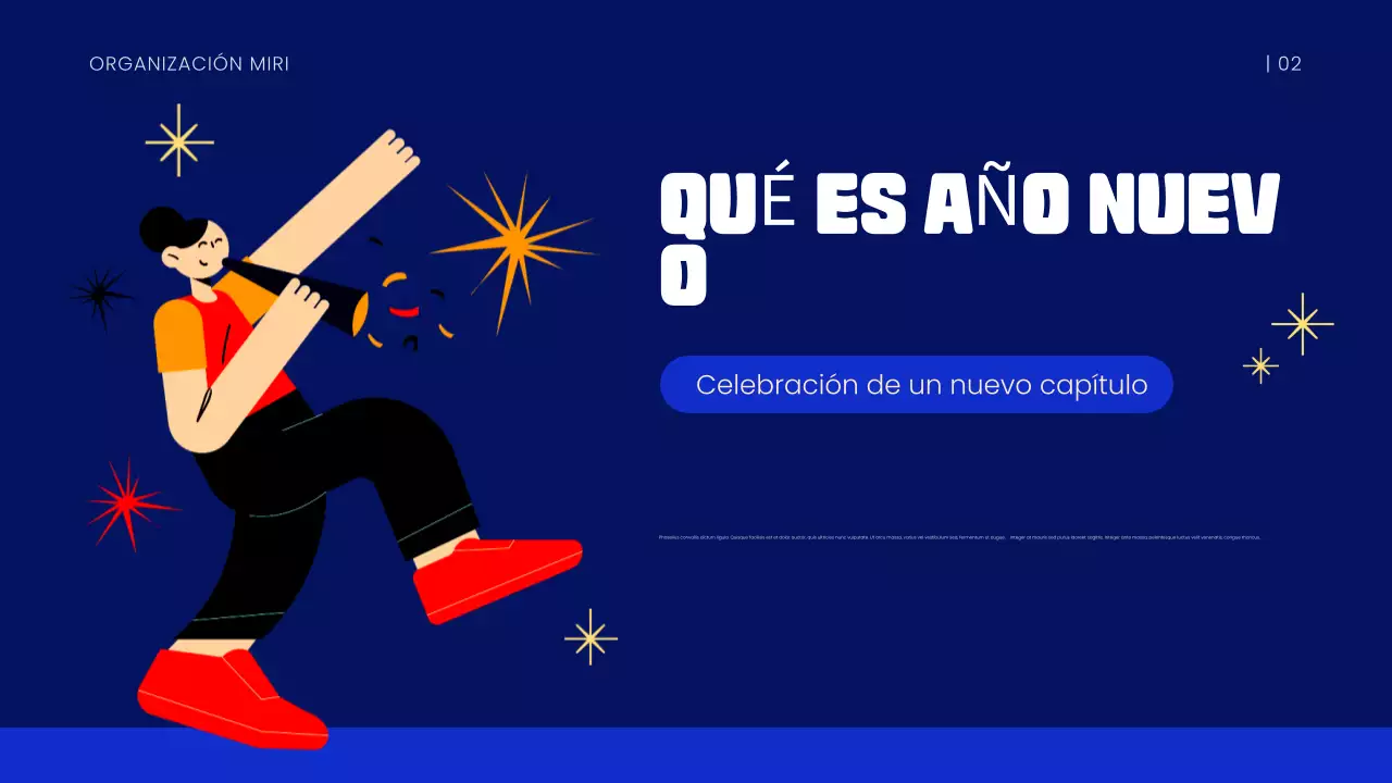 Presentación del Año Nuevo Azul