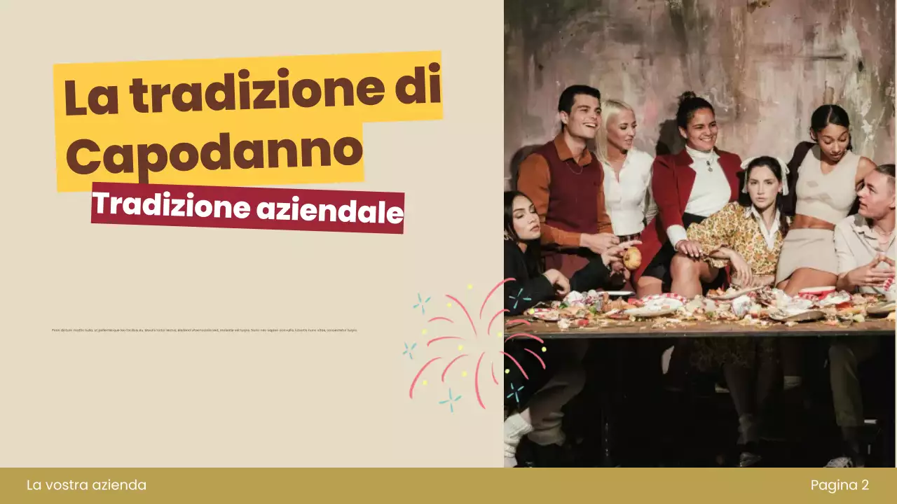 invito a capodanno retrò rosso