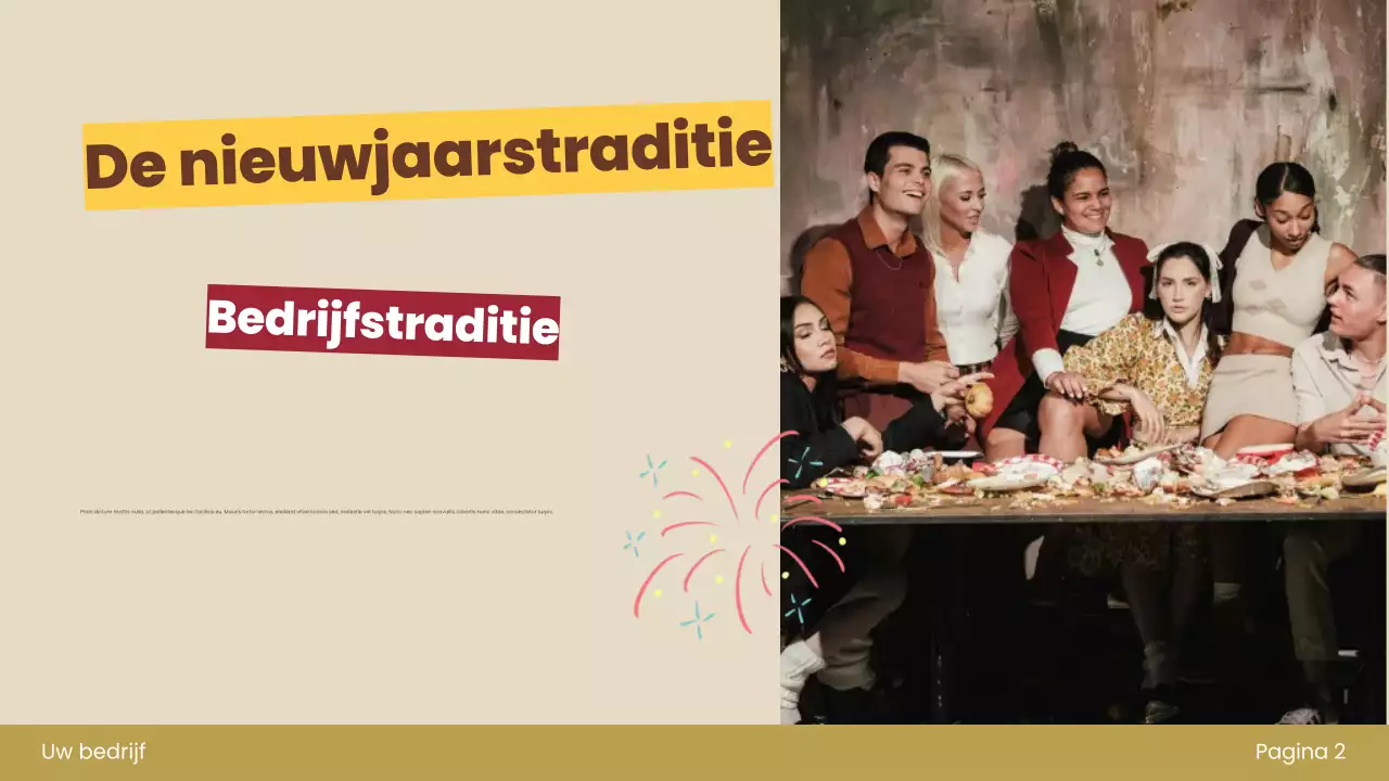 rood retro nieuwjaarsuitnodiging