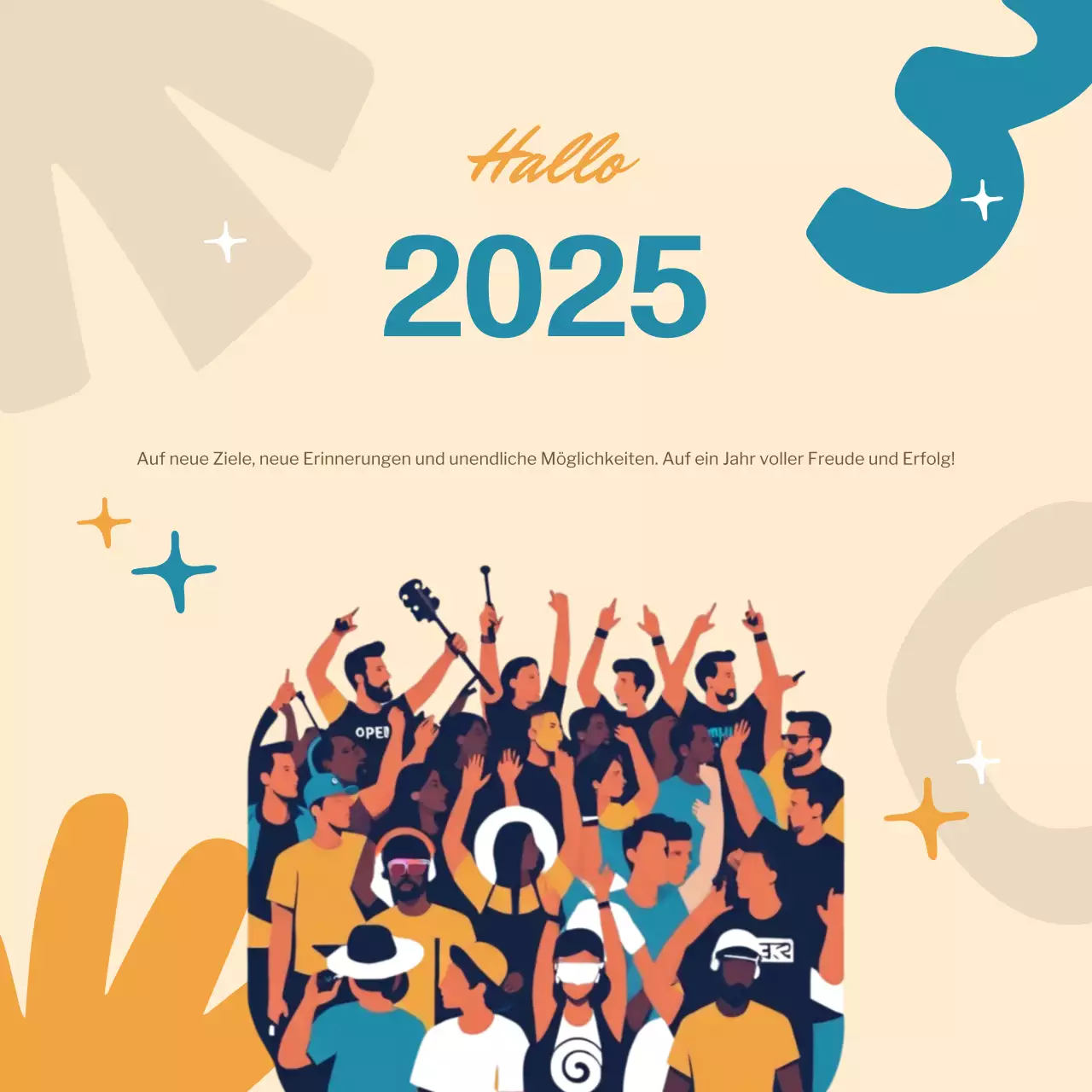 beige retro feier ankündigung