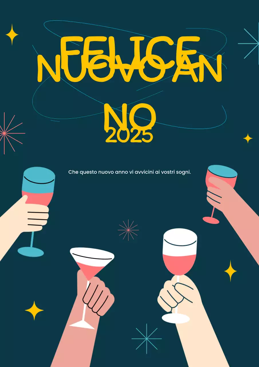 biglietto di auguri per il nuovo anno della marina