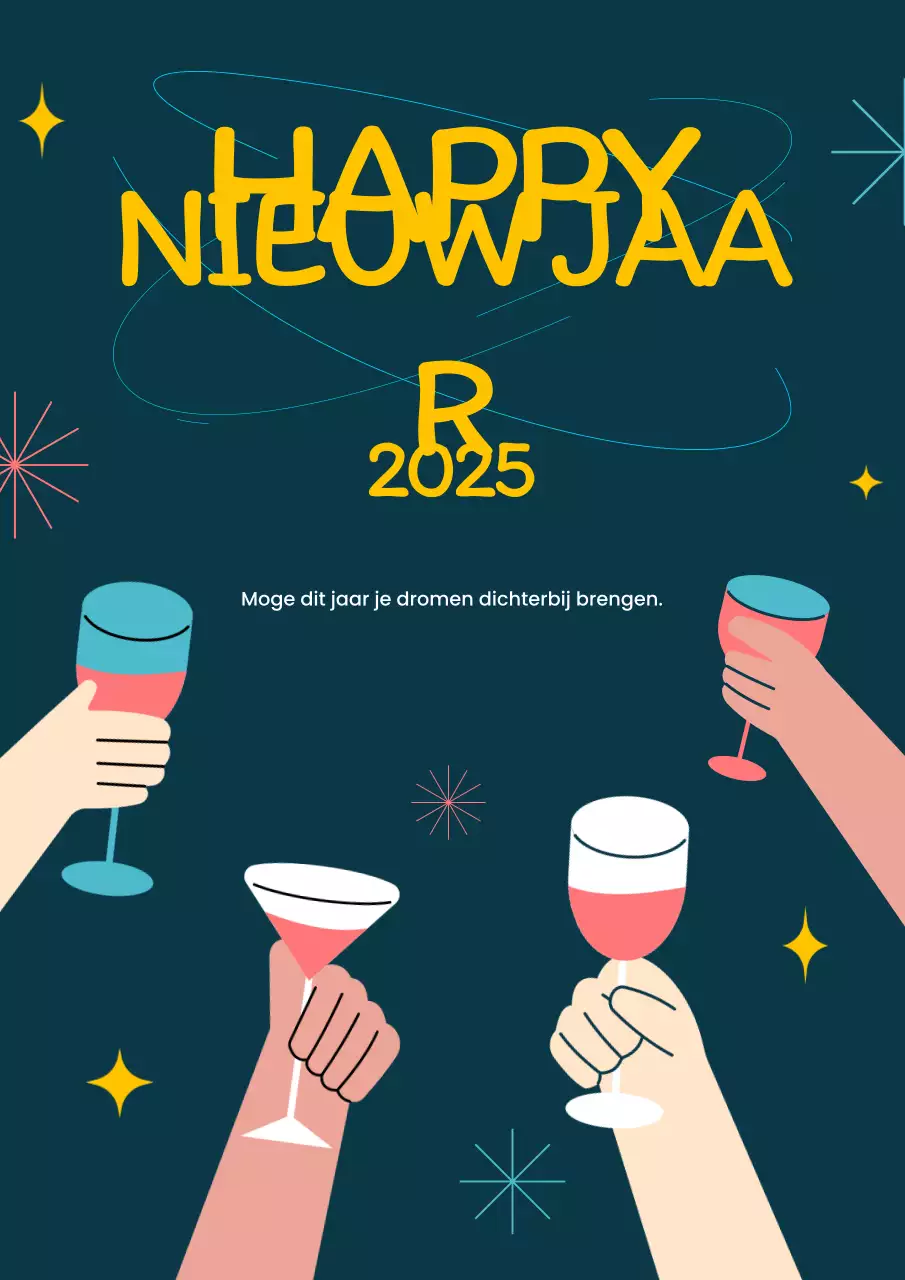 marine nieuwjaarsviering wenskaart