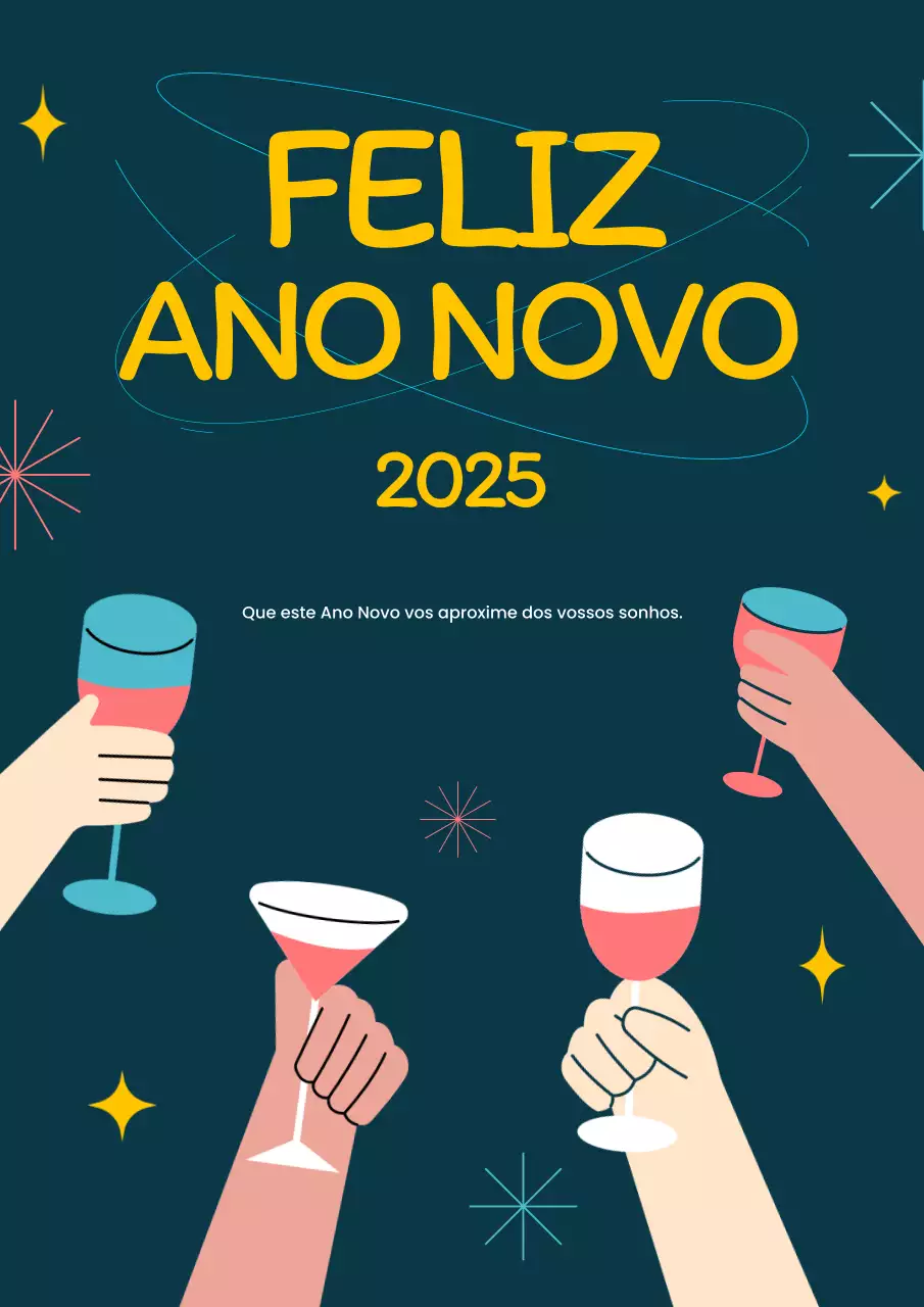 cartão de felicitações de celebração do ano novo da marinha