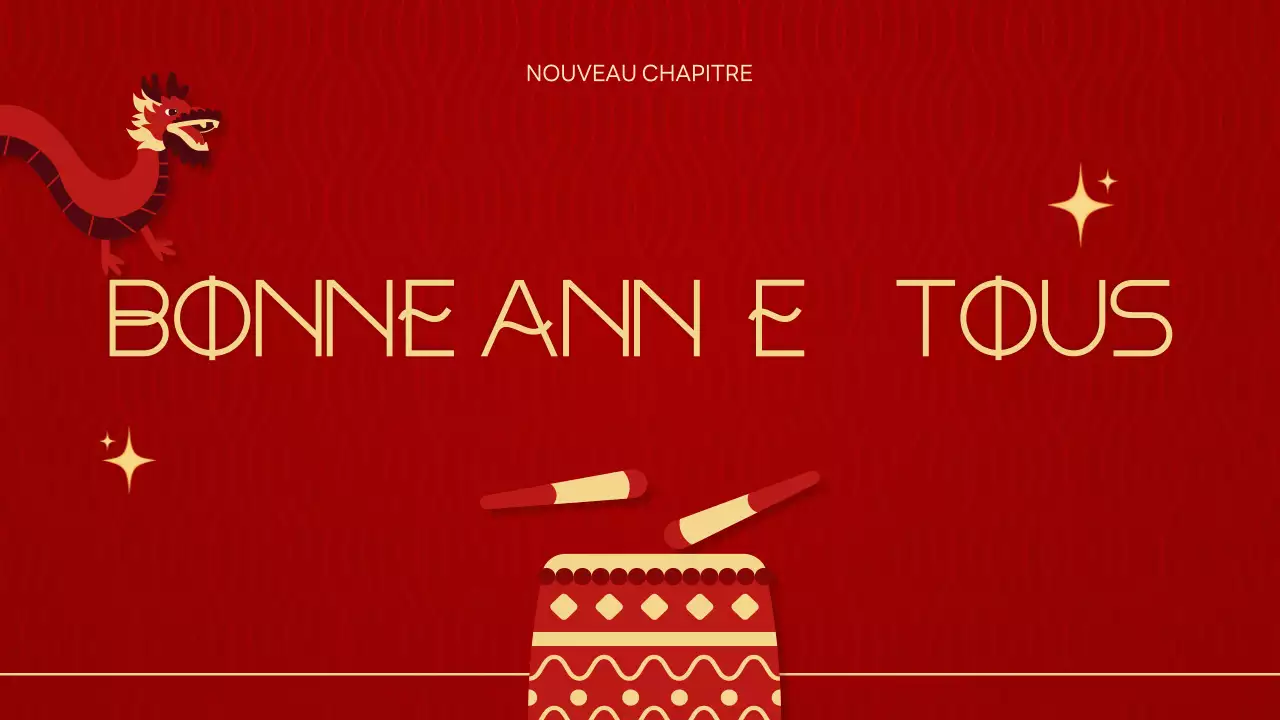 Présentation traditionnelle rouge du Nouvel An lunaire