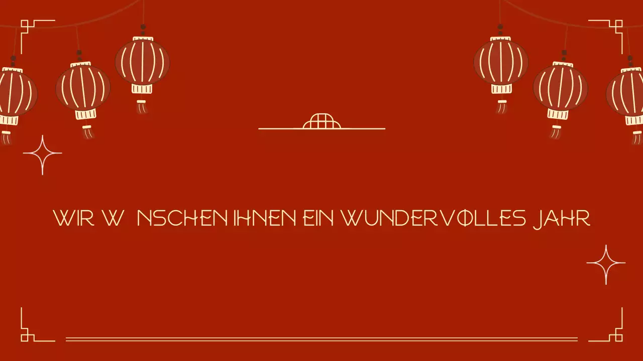 rote traditionelle Festankündigung