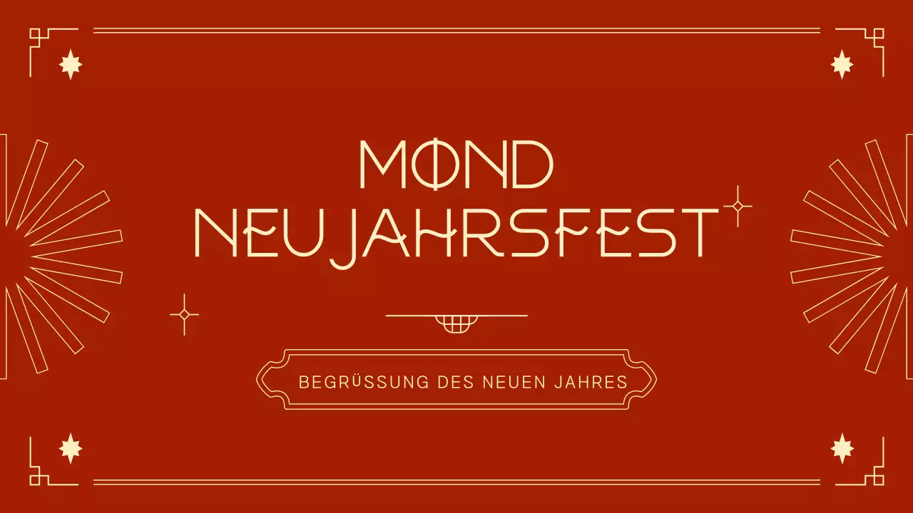 rote traditionelle Festankündigung