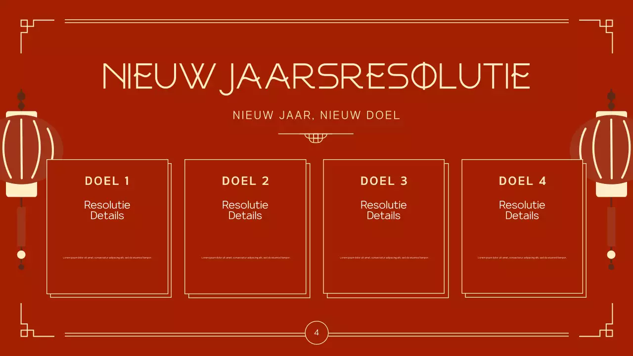 aankondiging rood traditioneel festival