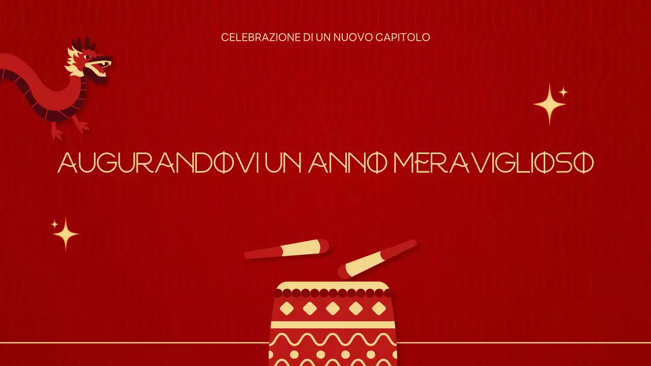 Presentazione del Capodanno lunare tradizionale rosso