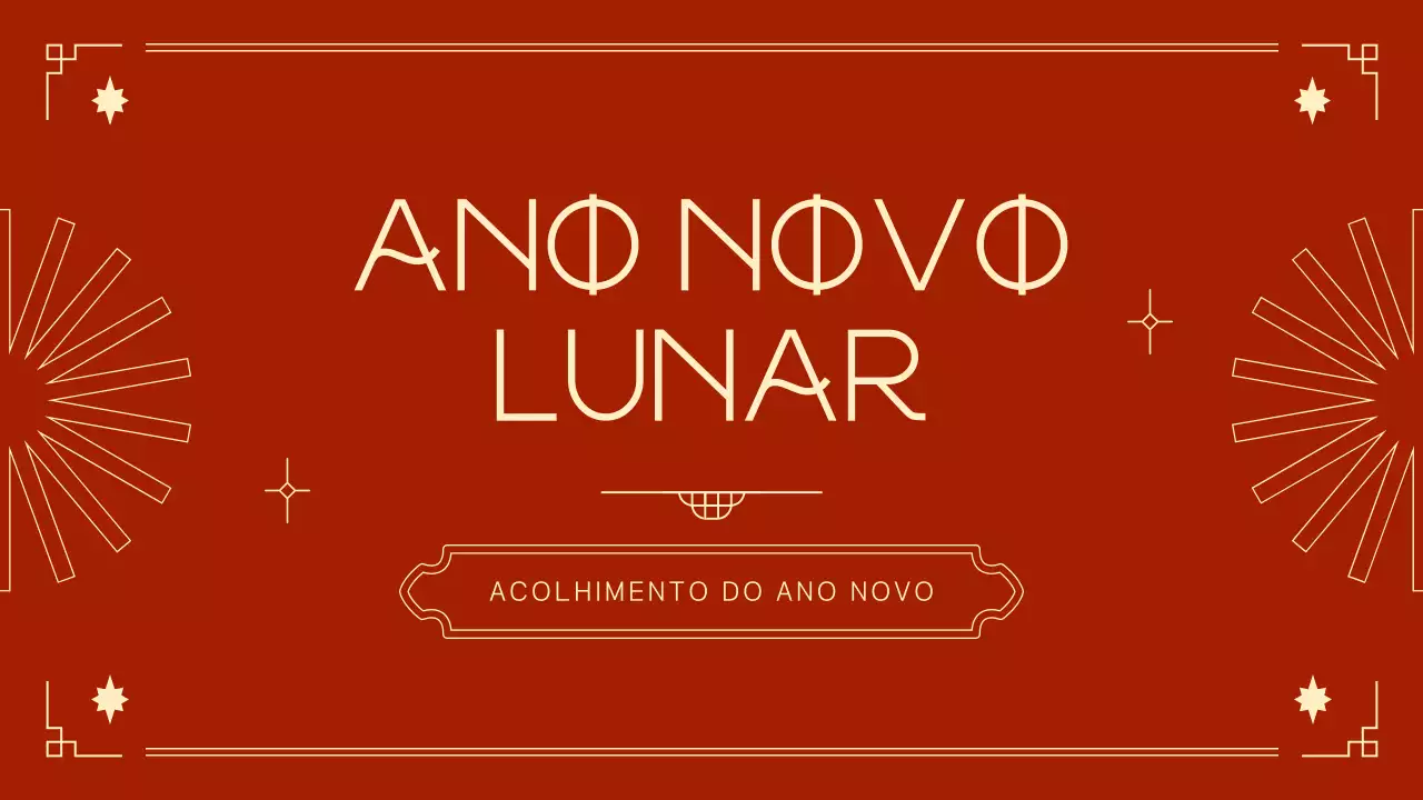 anúncio do festival tradicional vermelho