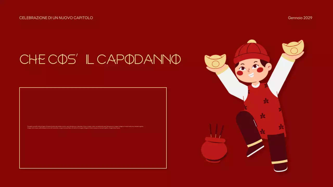 Presentazione del Capodanno lunare tradizionale rosso