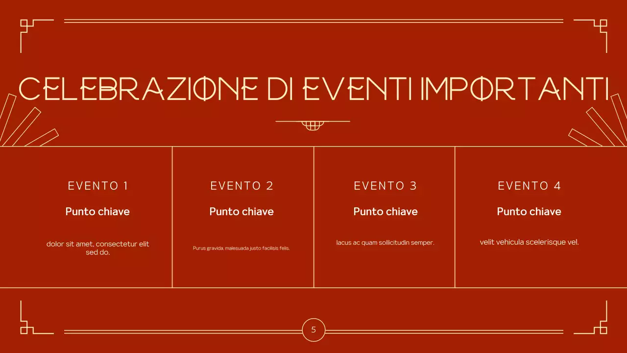 annuncio del festival tradizionale rosso