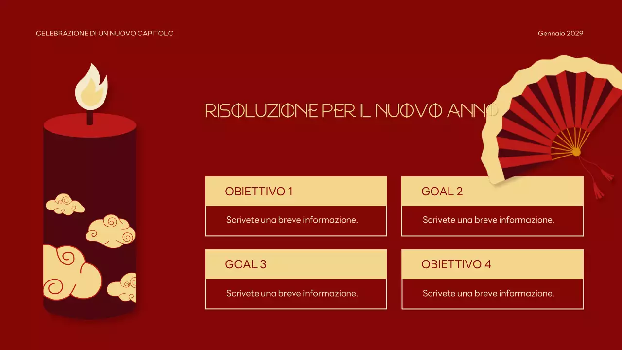 Presentazione del Capodanno lunare tradizionale rosso