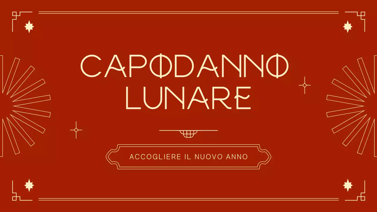 annuncio del festival tradizionale rosso