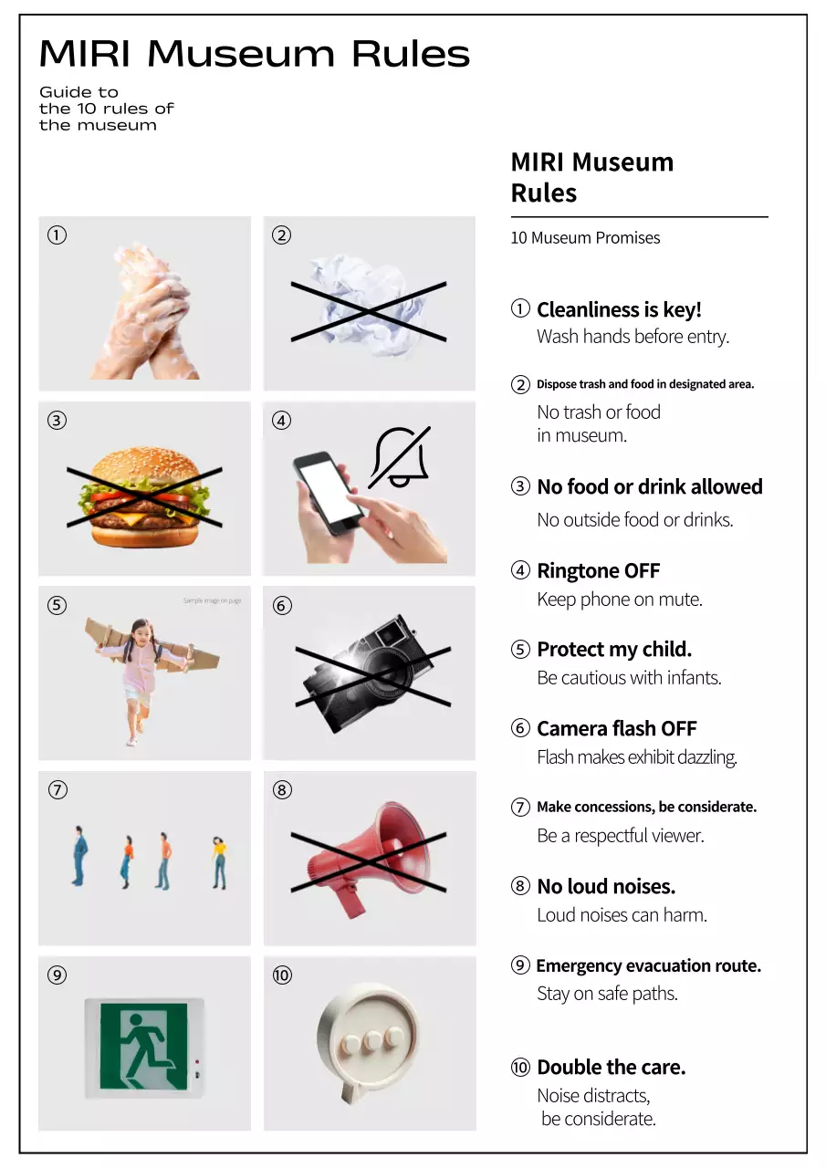 Hướng dẫn bảo tàng đơn giản màu xám