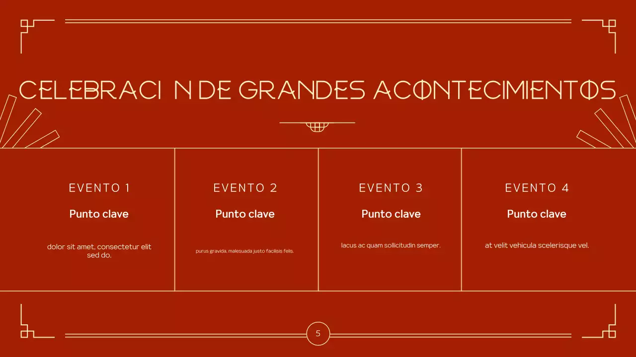 anuncio de la fiesta tradicional roja