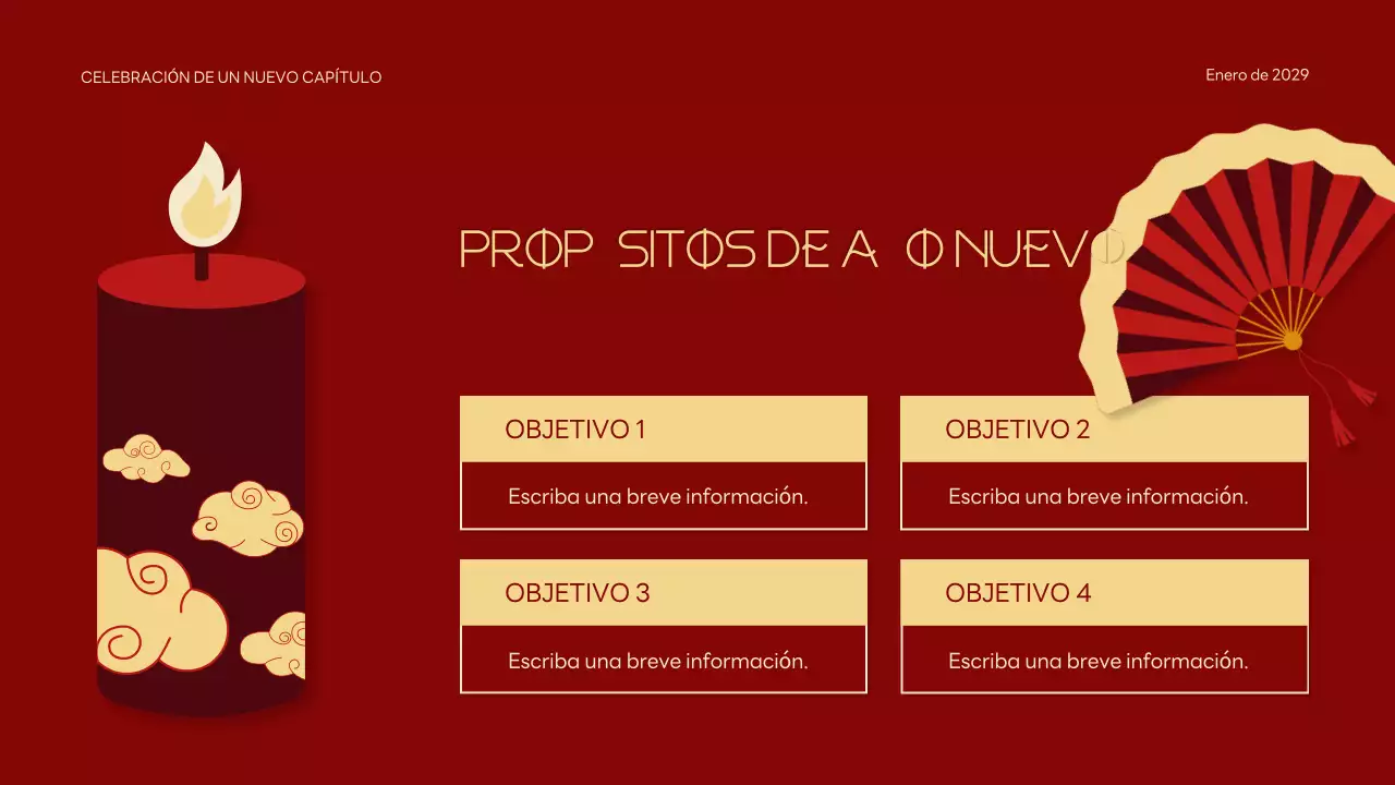 Presentación roja tradicional del Año Nuevo Lunar