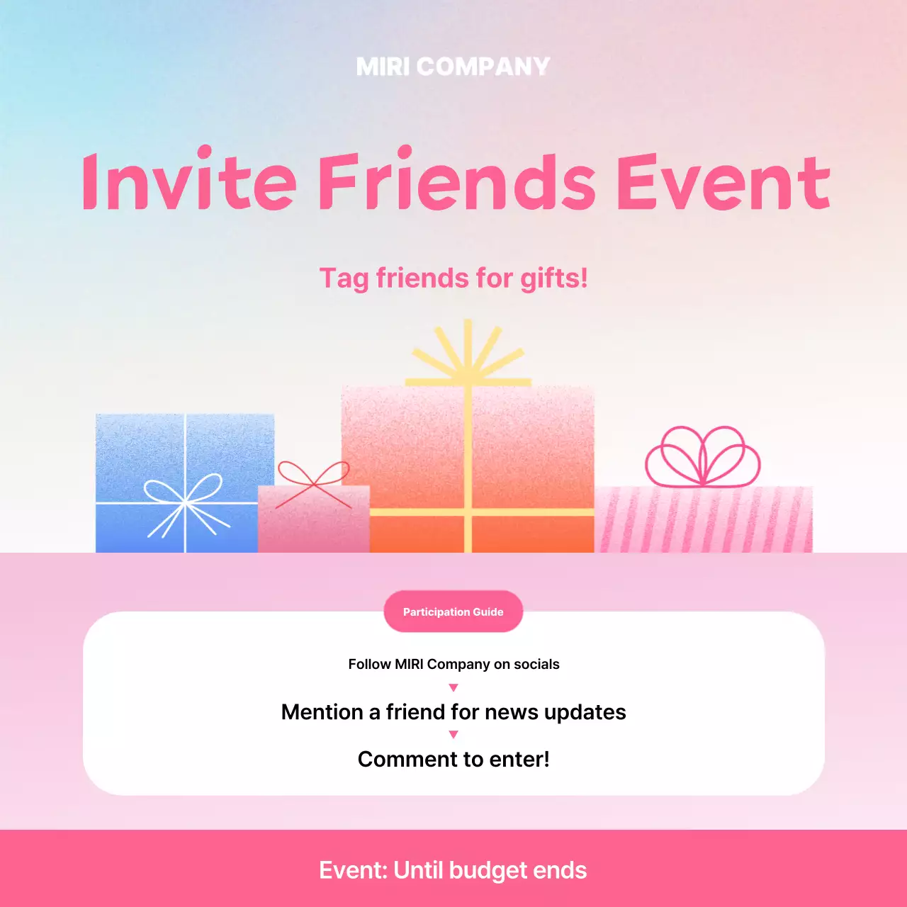 Promote your Pink Pop event announcement