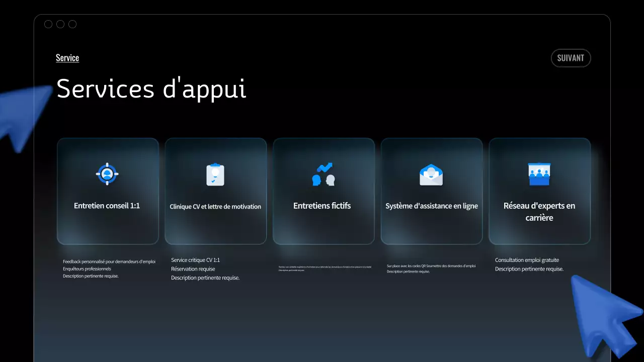 Événements de carrière Blue Modern