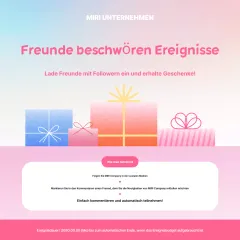 Werben Sie für Ihre Pink Pop-Veranstaltung