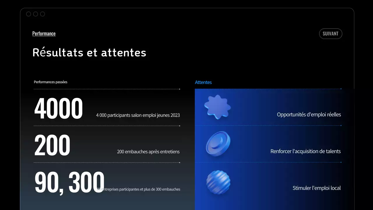 Événements de carrière Blue Modern