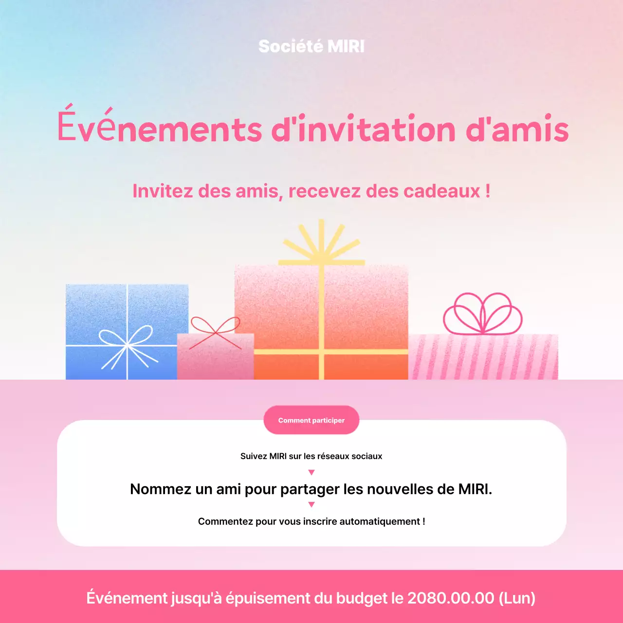 Promouvoir votre événement Pink Pop